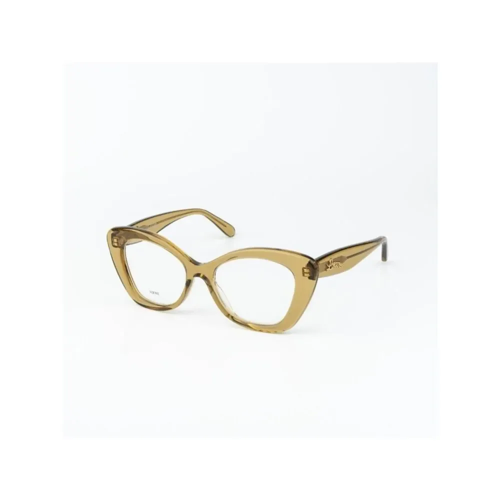 Loewe CURVY Women Eyeglasses Green Cat Eye LW50067I 096 NEW AUTHENTIC